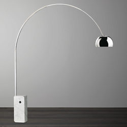 Flos Arco Floor Lamp, Silver